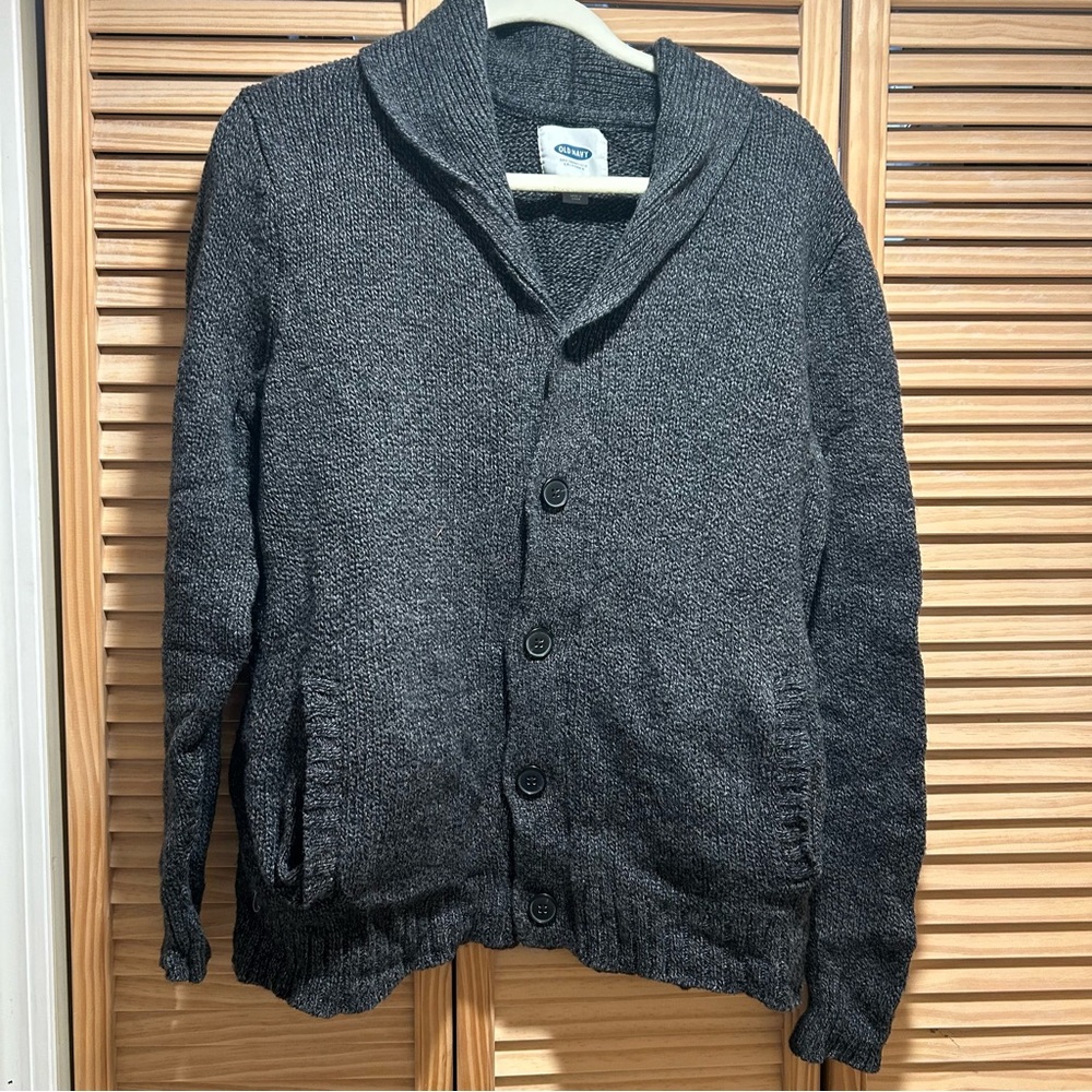 Old Navy Charcoal Cardigan Sweater